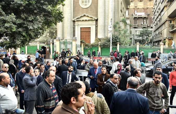 تجمع للمحامين أمام مقر نقابة المحامين